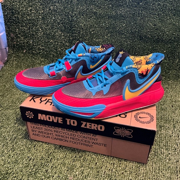 Nike Kyrie 8 GO SE sneakers in a black, blue, and tour yellow - Picture 3 of 9